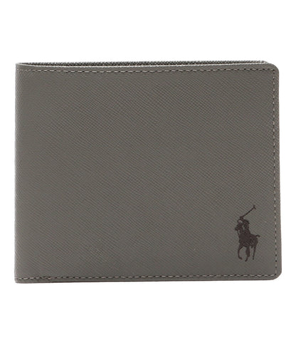 美品 POLO RALPH LAUREN 二つ折り財布 サフィアーノ レザー ビルフォールド コイン ウェレット メンズ ポロ・ラルフローレン