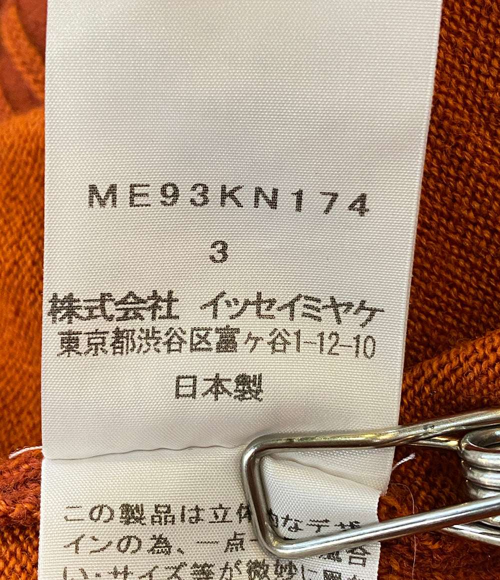 ISSEY MIYAKE MEN ニット 19SS オレンジ カットオフ ME93KN174 メンズ SIZE 3 イッセイミヤケ メン