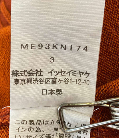 ISSEY MIYAKE MEN ニット 19SS オレンジ カットオフ ME93KN174 メンズ SIZE 3 イッセイミヤケ メン
