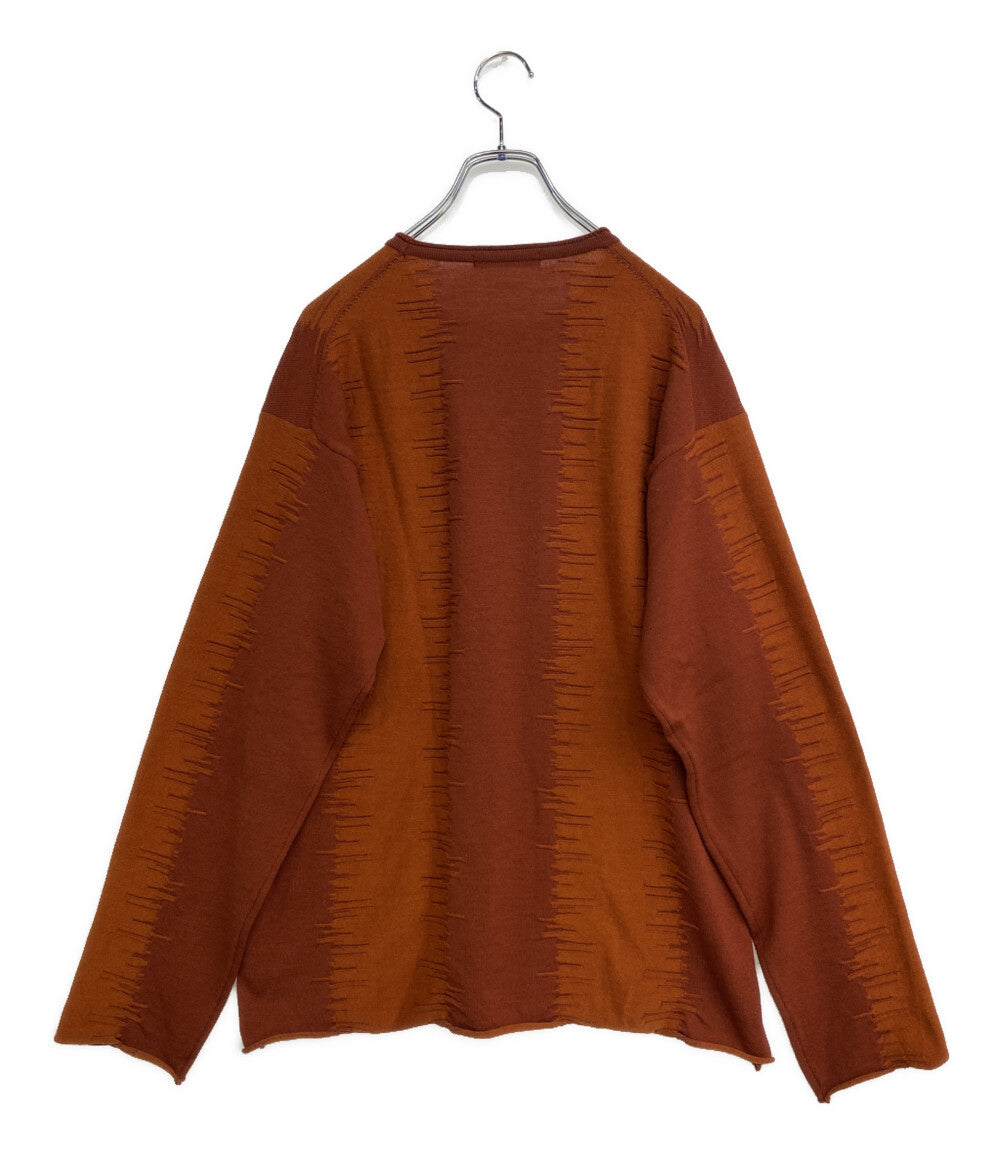 ISSEY MIYAKE MEN ニット 19SS オレンジ カットオフ ME93KN174 メンズ SIZE 3 イッセイミヤケ メン