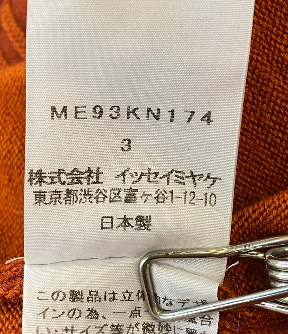 ISSEY MIYAKE MEN ニット 19SS オレンジ カットオフ ME93KN174 メンズ SIZE 3 イッセイミヤケ メン