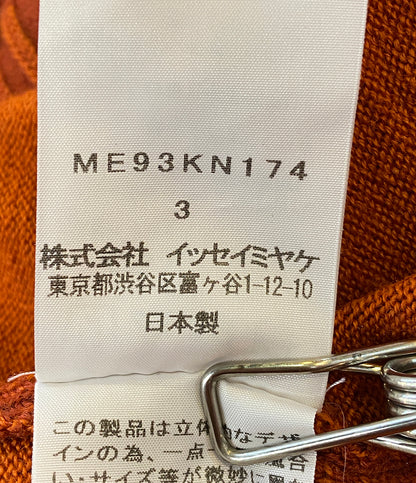 ISSEY MIYAKE MEN ニット 19SS オレンジ カットオフ ME93KN174 メンズ SIZE 3 イッセイミヤケ メン