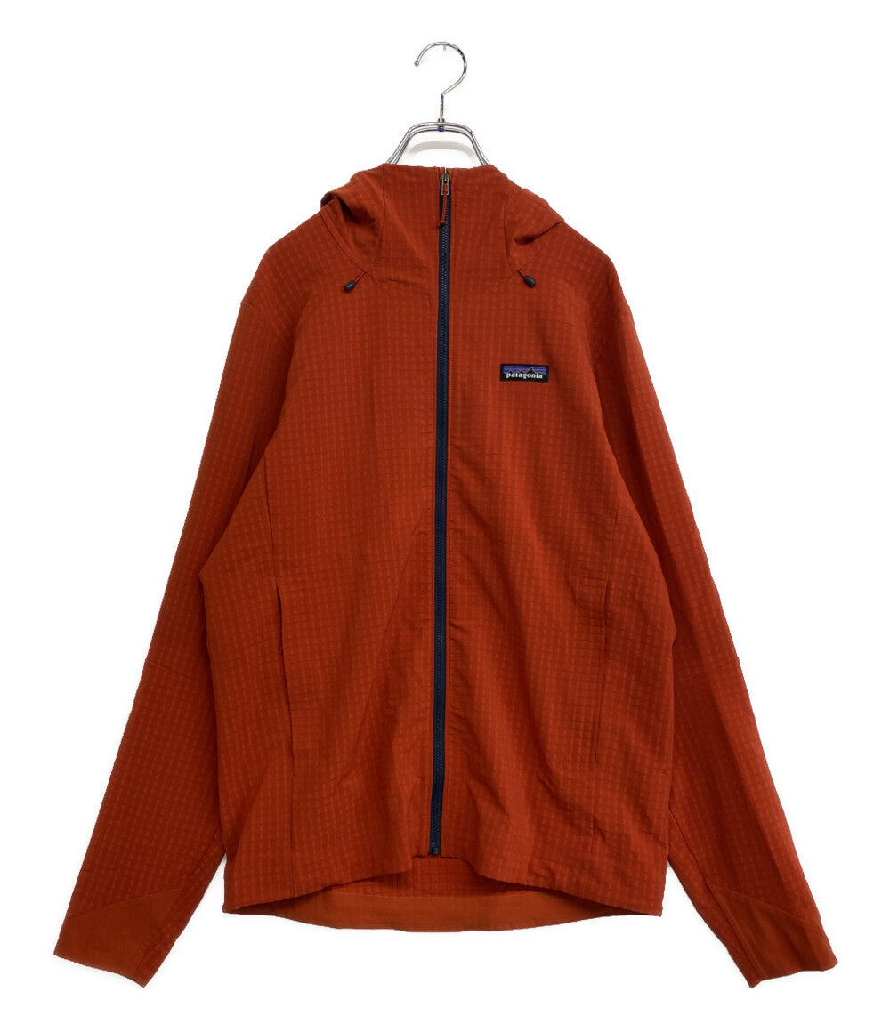 Patagonia パーカー R1 TechFaceHoody オレンジ サーマル裏地 メンズ