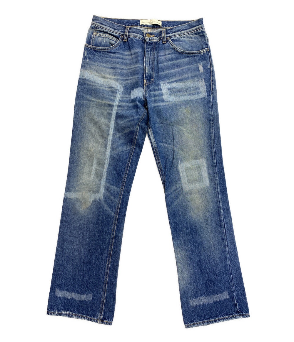 GOLDEN GOOSE デニムパンツ インディゴ 905157 ダメージ加工 イタリア製 メンズ SIZE S ゴールデングース