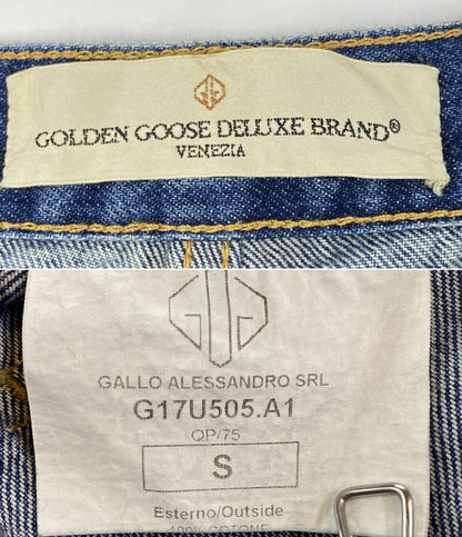GOLDEN GOOSE デニムパンツ インディゴ 905157 ダメージ加工 イタリア製 メンズ SIZE S ゴールデングース