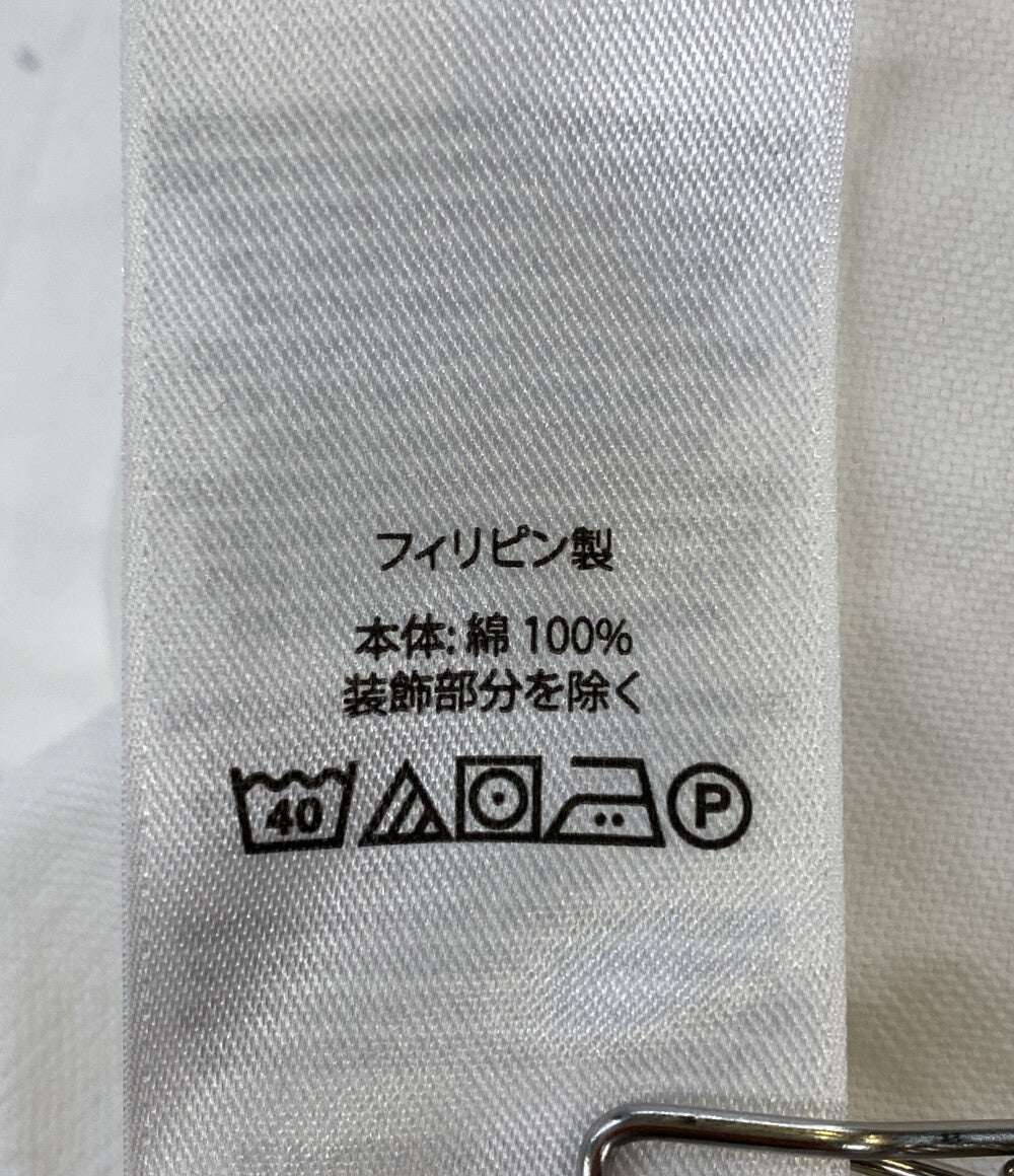 POLO RALPH LAUREN 長袖シャツ CLASSIC FIT CREST-PATCH OXFORD WHITE メンズ SIZE L ポロ・ラルフローレン