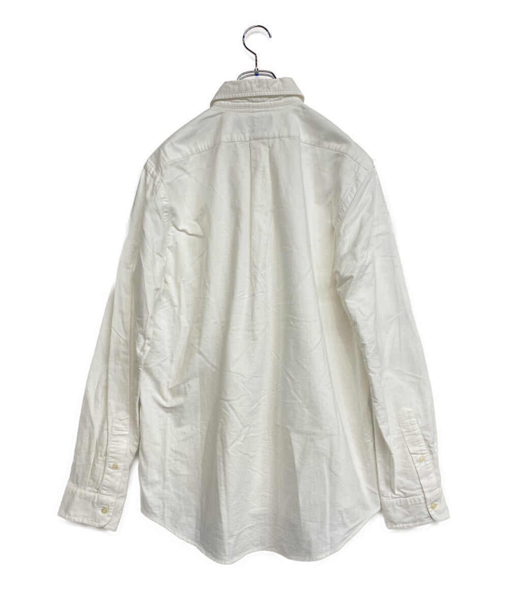 POLO RALPH LAUREN 長袖シャツ CLASSIC FIT CREST-PATCH OXFORD WHITE メンズ SIZE L ポロ・ラルフローレン