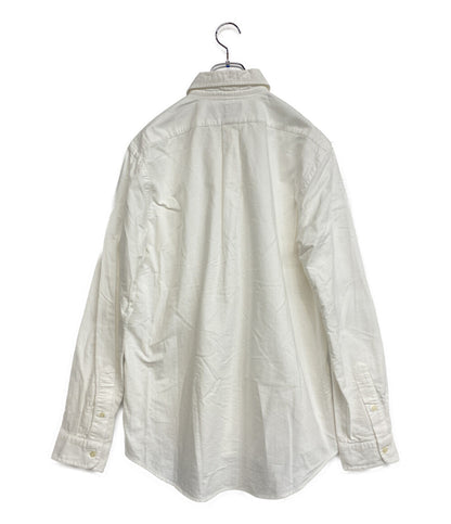 POLO RALPH LAUREN 長袖シャツ CLASSIC FIT CREST-PATCH OXFORD WHITE メンズ SIZE L ポロ・ラルフローレン