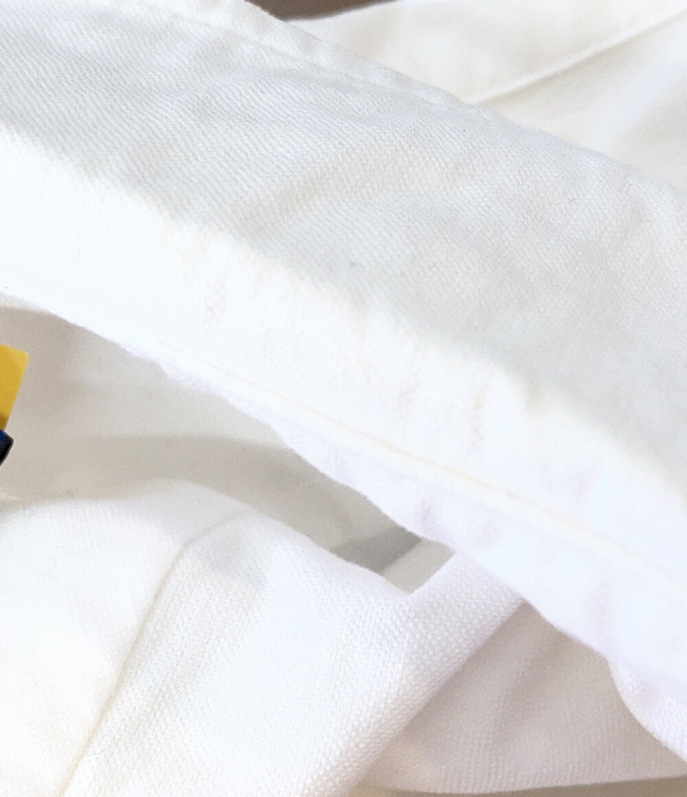 POLO RALPH LAUREN 長袖シャツ CLASSIC FIT CREST-PATCH OXFORD WHITE メンズ SIZE L ポロ・ラルフローレン