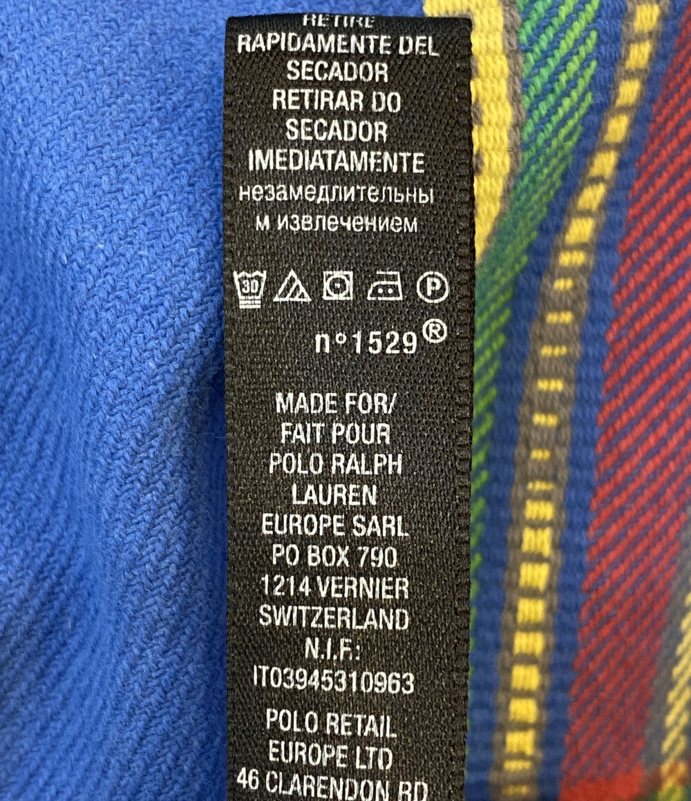POLO RALPH LAUREN 長袖シャツ RLX チンスト マチ ヘビーネル メンズ SIZE L ポロ・ラルフローレン