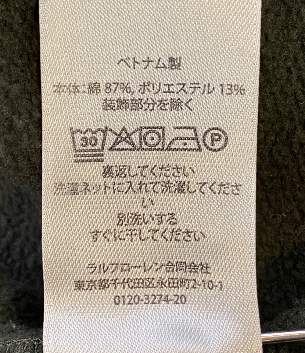 POLO RALPH LAUREN ガーメントダイド フリース スウェットシャツ OLV メンズ SIZE L ポロ・ラルフローレン