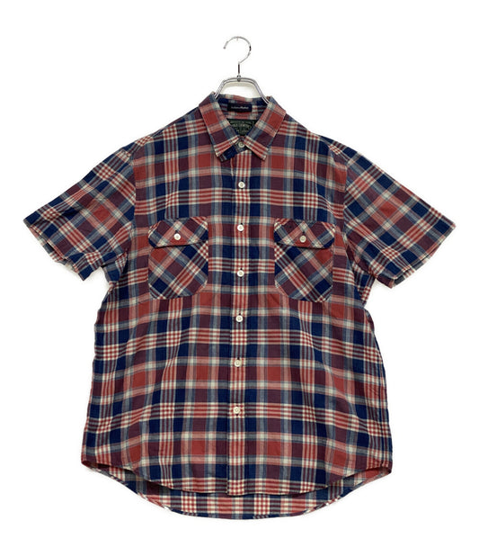 POLO COUNTRY ポロカントリー 半袖シャツ CLASSIC FIT INDIGO PLAID WORK チェック メンズ SIZE L
