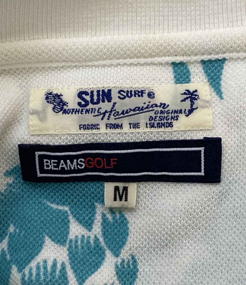 BEAMS GOLF ビームスゴルフ ポロシャツ 別注SUN SURF パイン柄 メンズ SIZE M