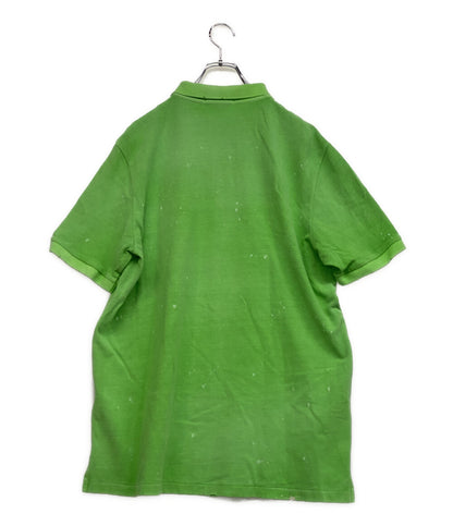 美品 POLO RALPH LAUREN ポロシャツ CLASSIC FIT MENDED MESH POLO GREEN メンズ SIZE L ポロ・ラルフローレン