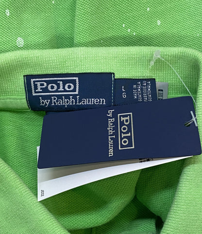 美品 POLO RALPH LAUREN ポロシャツ CLASSIC FIT MENDED MESH POLO GREEN メンズ SIZE L ポロ・ラルフローレン
