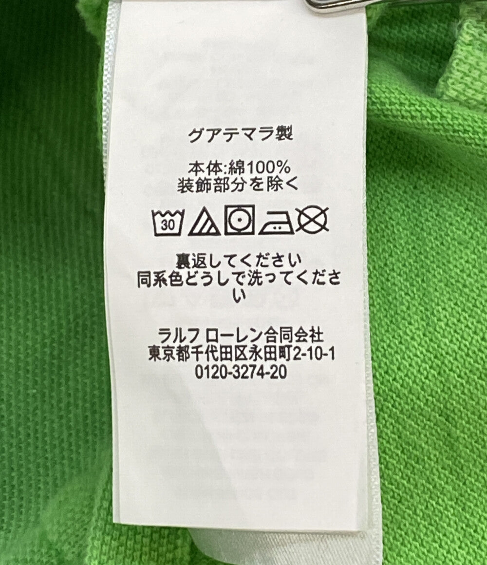 美品 POLO RALPH LAUREN ポロシャツ CLASSIC FIT MENDED MESH POLO GREEN メンズ SIZE L ポロ・ラルフローレン