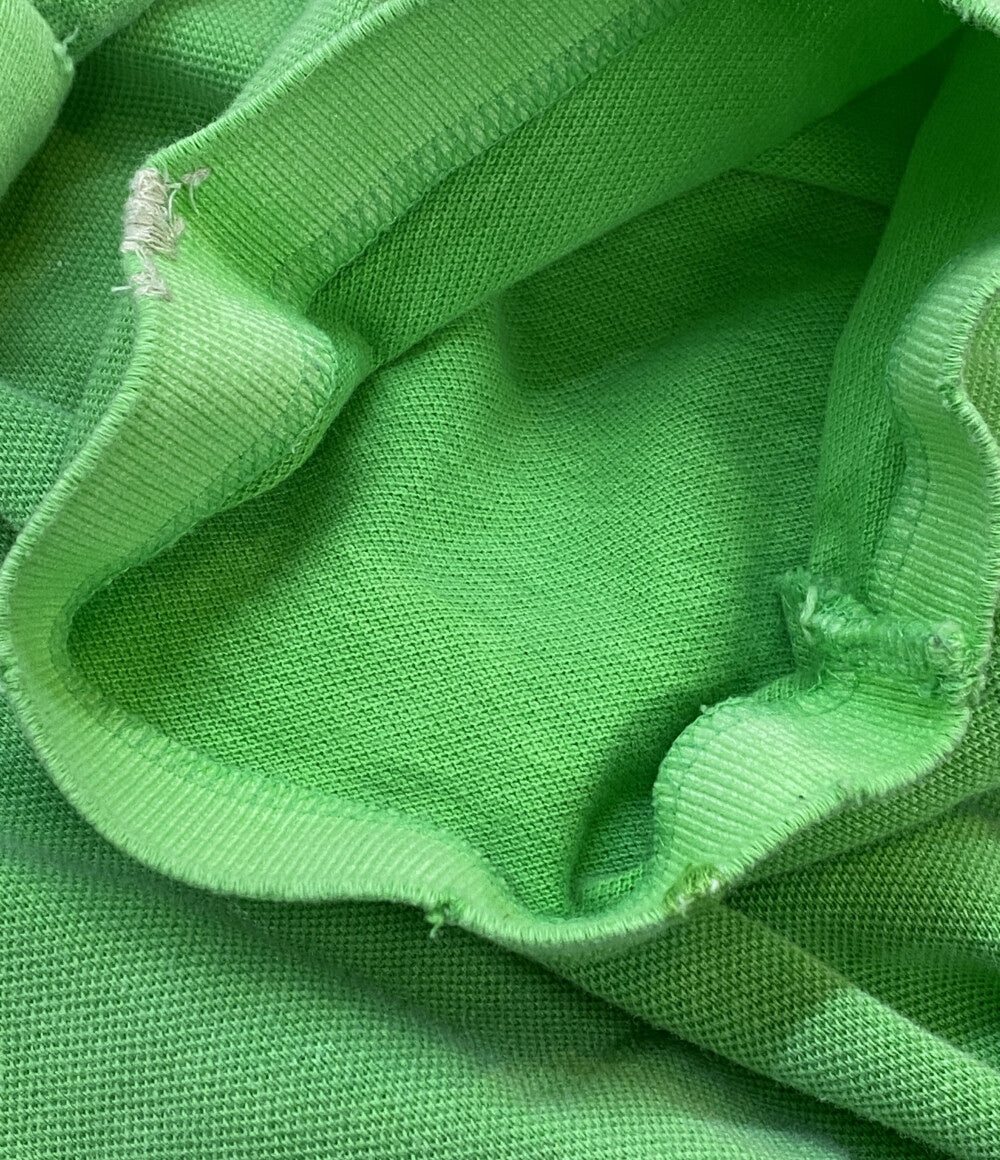 美品 POLO RALPH LAUREN ポロシャツ CLASSIC FIT MENDED MESH POLO GREEN メンズ SIZE L ポロ・ラルフローレン