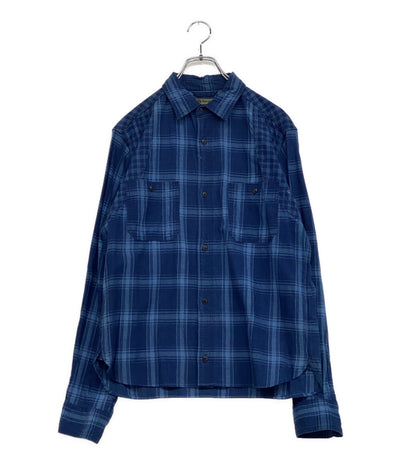 NIGEL CABOURN 長袖シャツ ワークシャツ INDIGO メンズ SIZE 50 ナイジェルケーボン