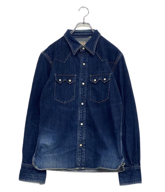 THE FLAT HEAD 長袖シャツ 7002W デニム ウエスタン メンズ SIZE 40 ザフラットヘッド