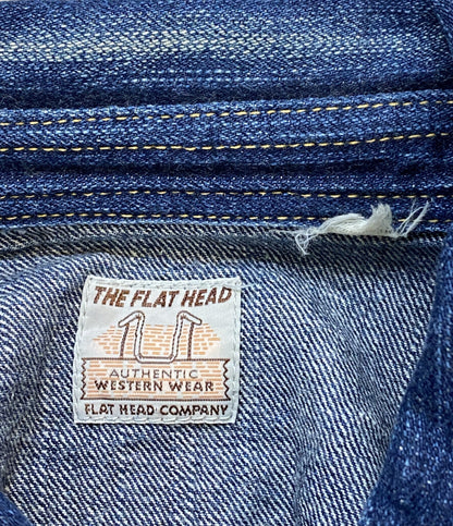 THE FLAT HEAD 長袖シャツ 7002W デニム ウエスタン メンズ SIZE 40 ザフラットヘッド