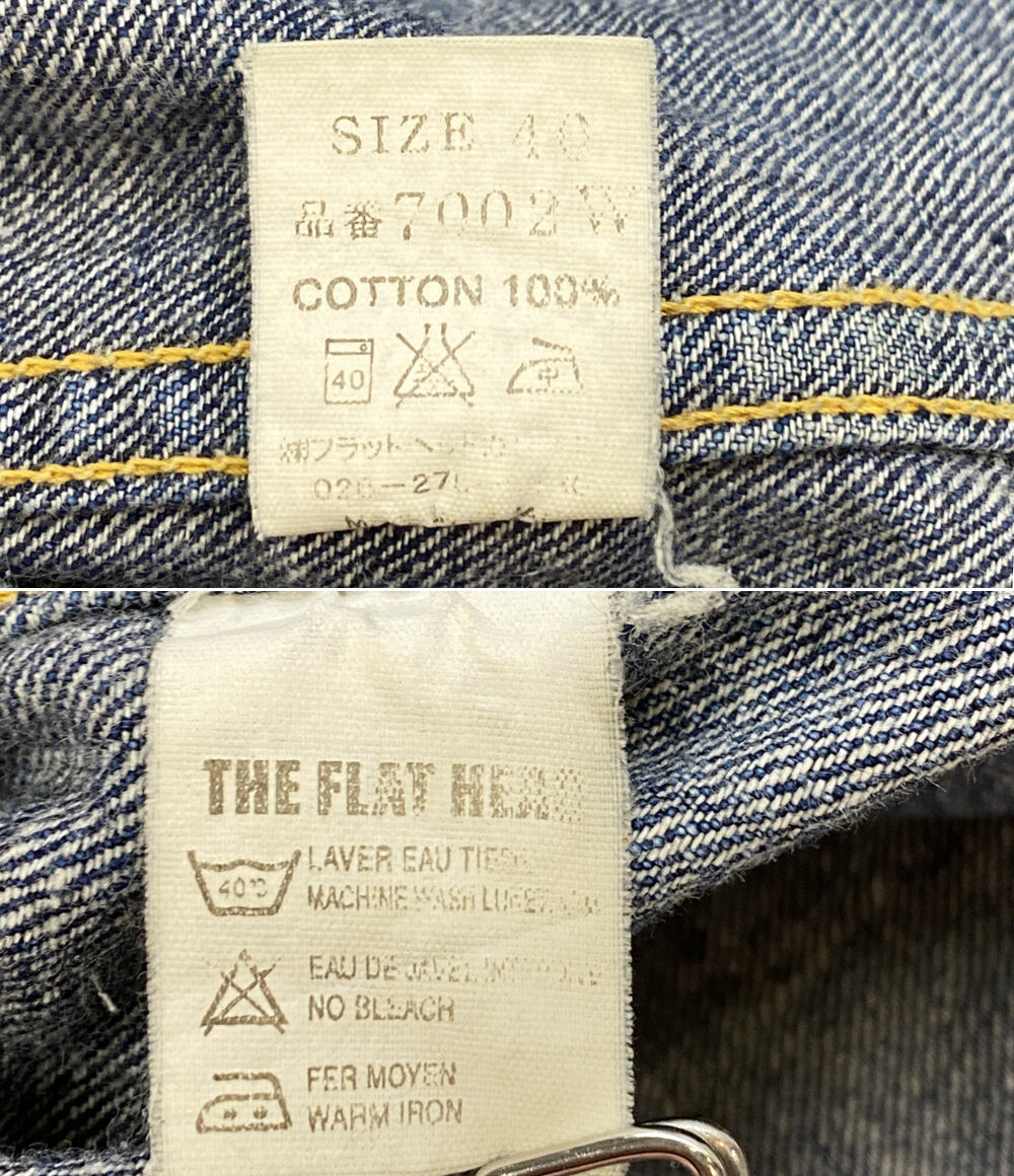 THE FLAT HEAD 長袖シャツ 7002W デニム ウエスタン メンズ SIZE 40 ザフラットヘッド