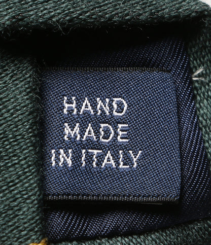 POLO RALPH LAUREN ネクタイ ストライプド ウールシルク クラブ グリーン メンズ ポロ・ラルフローレン