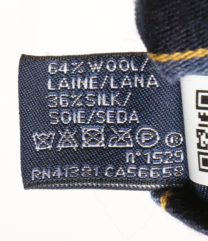 美品 POLO RALPH LAUREN ネクタイ ストライプド ウールシルク クラブ メンズ ポロ・ラルフローレン