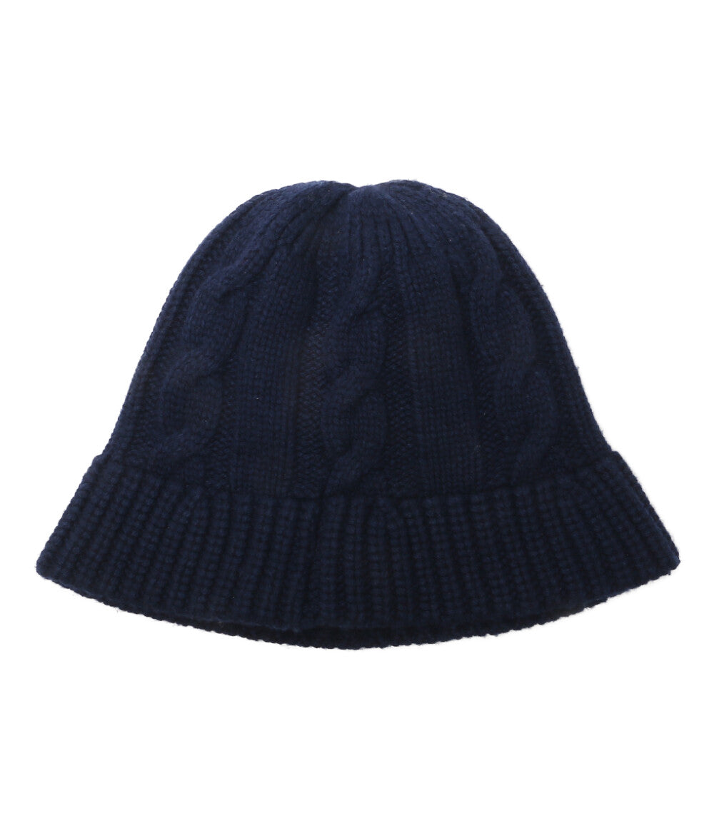 POLO RALPH LAUREN ニット帽 ケーブルニット ウールブレンド バケット