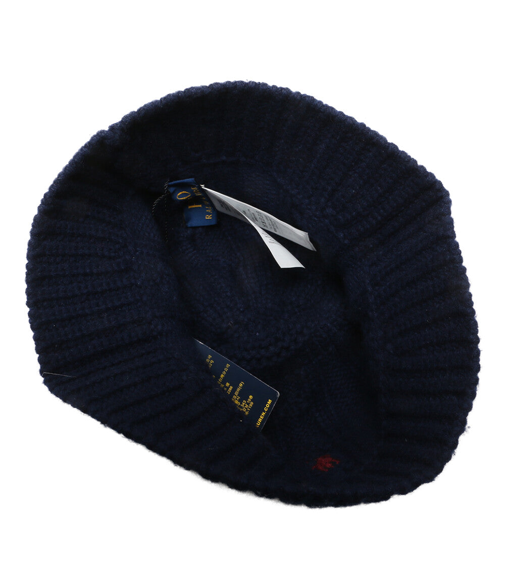 POLO RALPH LAUREN ニット帽 ケーブルニット ウールブレンド バケット