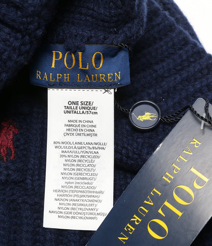 POLO RALPH LAUREN ニット帽 ケーブルニット ウールブレンド バケットハット レディース ポロ・ラルフローレン