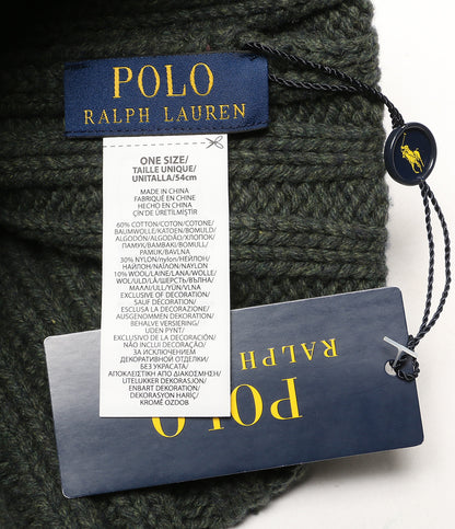 美品 POLO RALPH LAUREN ニット帽 ボーダー グラデーション メンズ ポロ・ラルフローレン