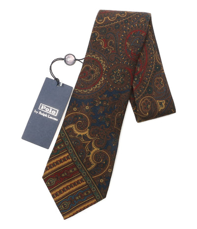 POLO RALPH LAUREN ネクタイ パッチワーク ペイズリー ウール メンズ ポロ・ラルフローレン