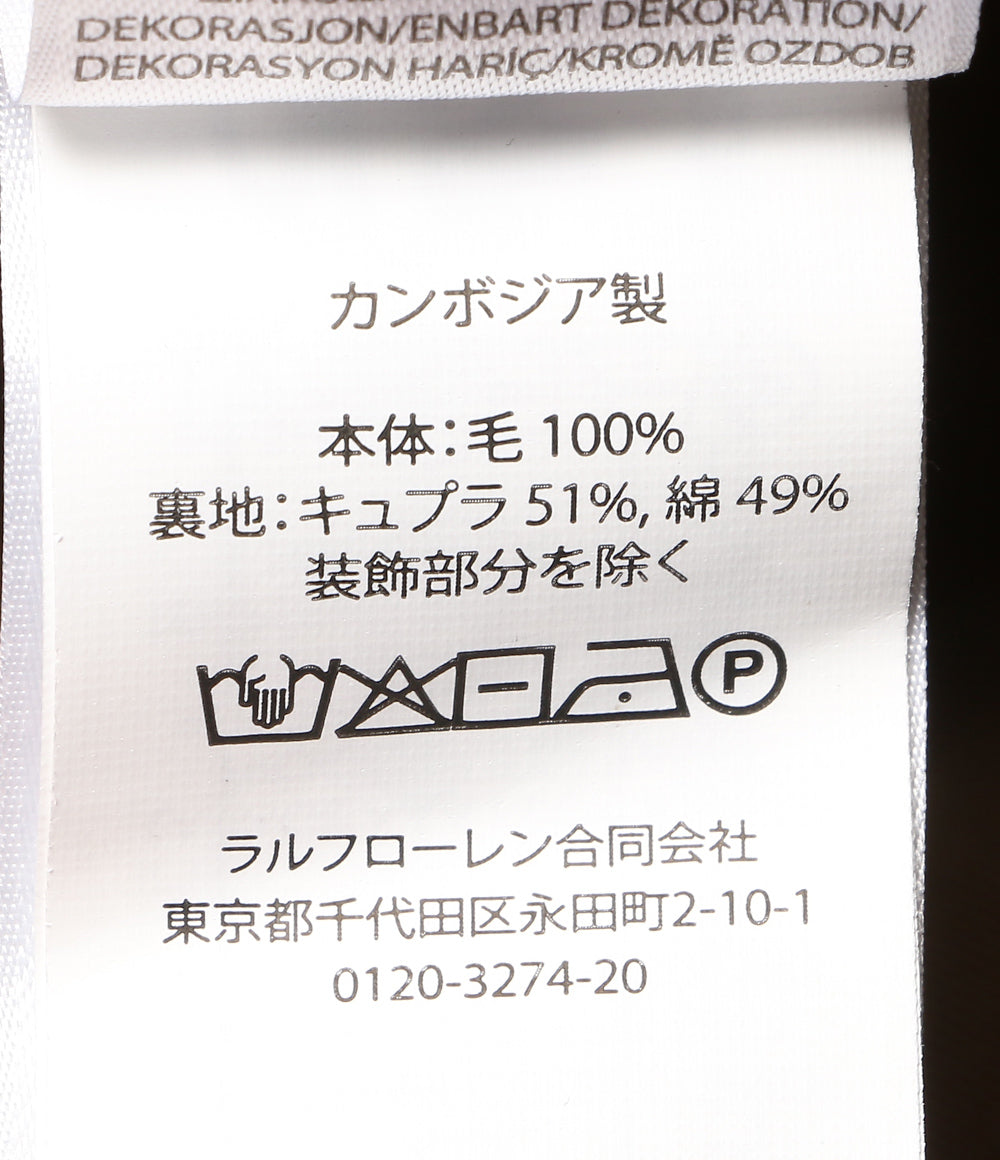 美品 POLO RALPH LAUREN バケットハット ヘリンボーン ツイード ブラウン レディース ポロ・ラルフローレン