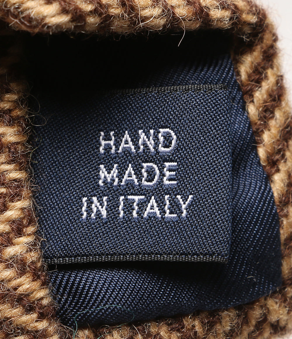 POLO RALPH LAUREN ネクタイ ヘリンボーン ウール ブラウン メンズ ポロ・ラルフローレン