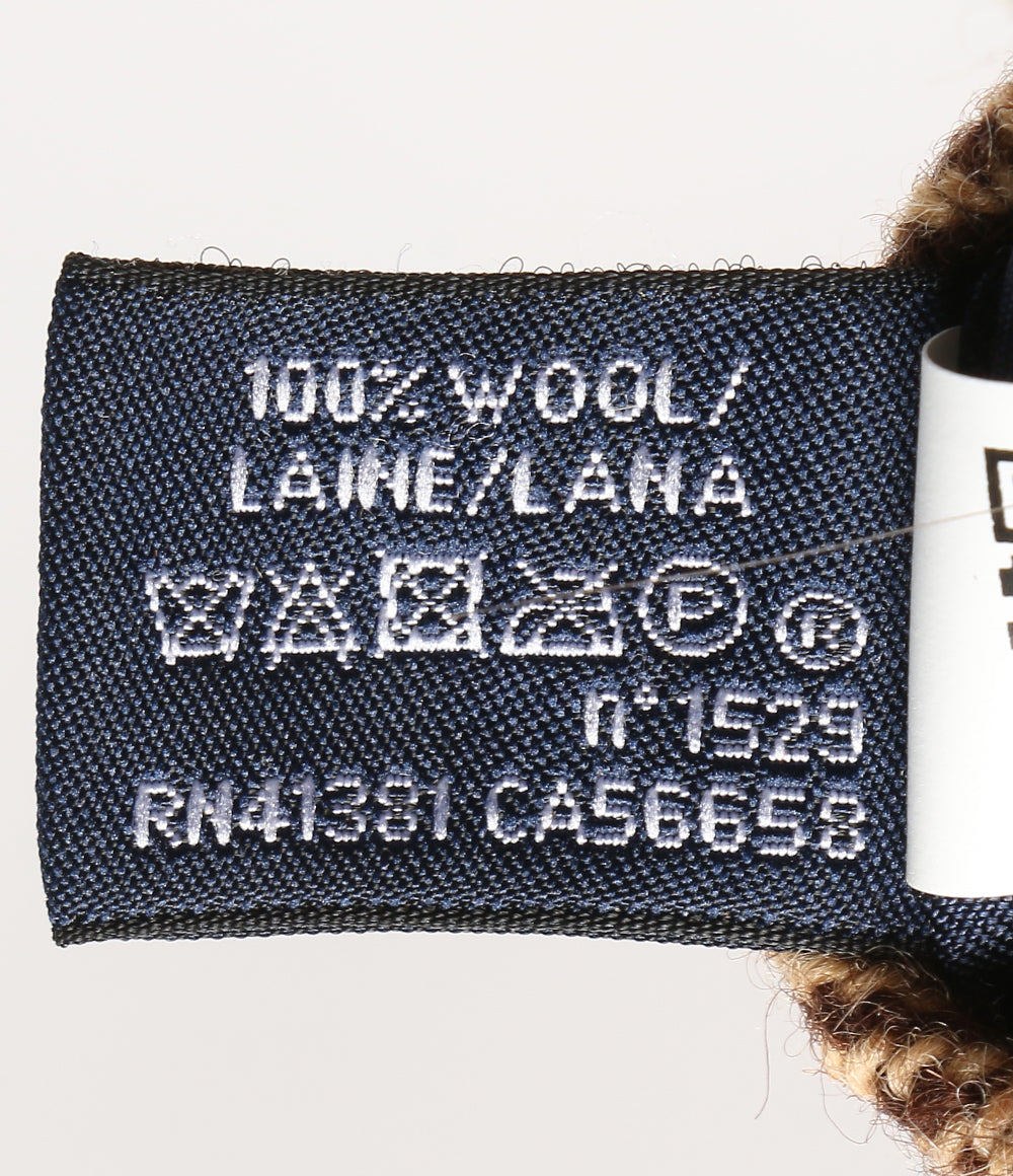 POLO RALPH LAUREN ネクタイ ヘリンボーン ウール ブラウン メンズ ポロ・ラルフローレン