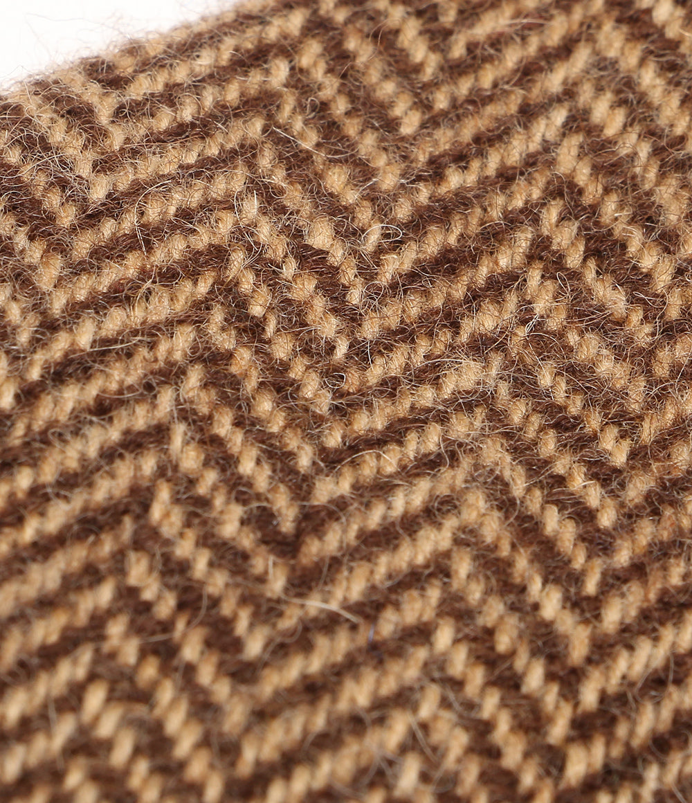 POLO RALPH LAUREN ネクタイ ヘリンボーン ウール ブラウン メンズ ポロ・ラルフローレン