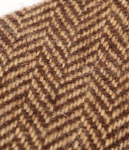 POLO RALPH LAUREN ネクタイ ヘリンボーン ウール ブラウン メンズ ポロ・ラルフローレン