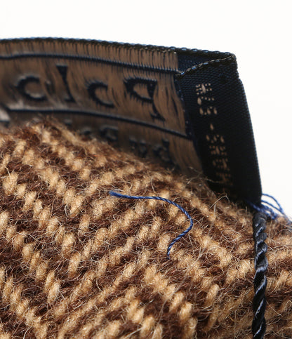 POLO RALPH LAUREN ネクタイ ヘリンボーン ウール ブラウン メンズ ポロ・ラルフローレン