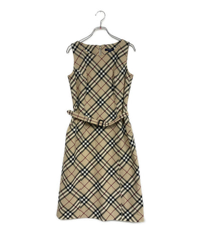 美品 BURBERRY London ノースリーブワンピース ノバチェック FMA39-020-14 レディース SIZE 36 バーバリーロンドン