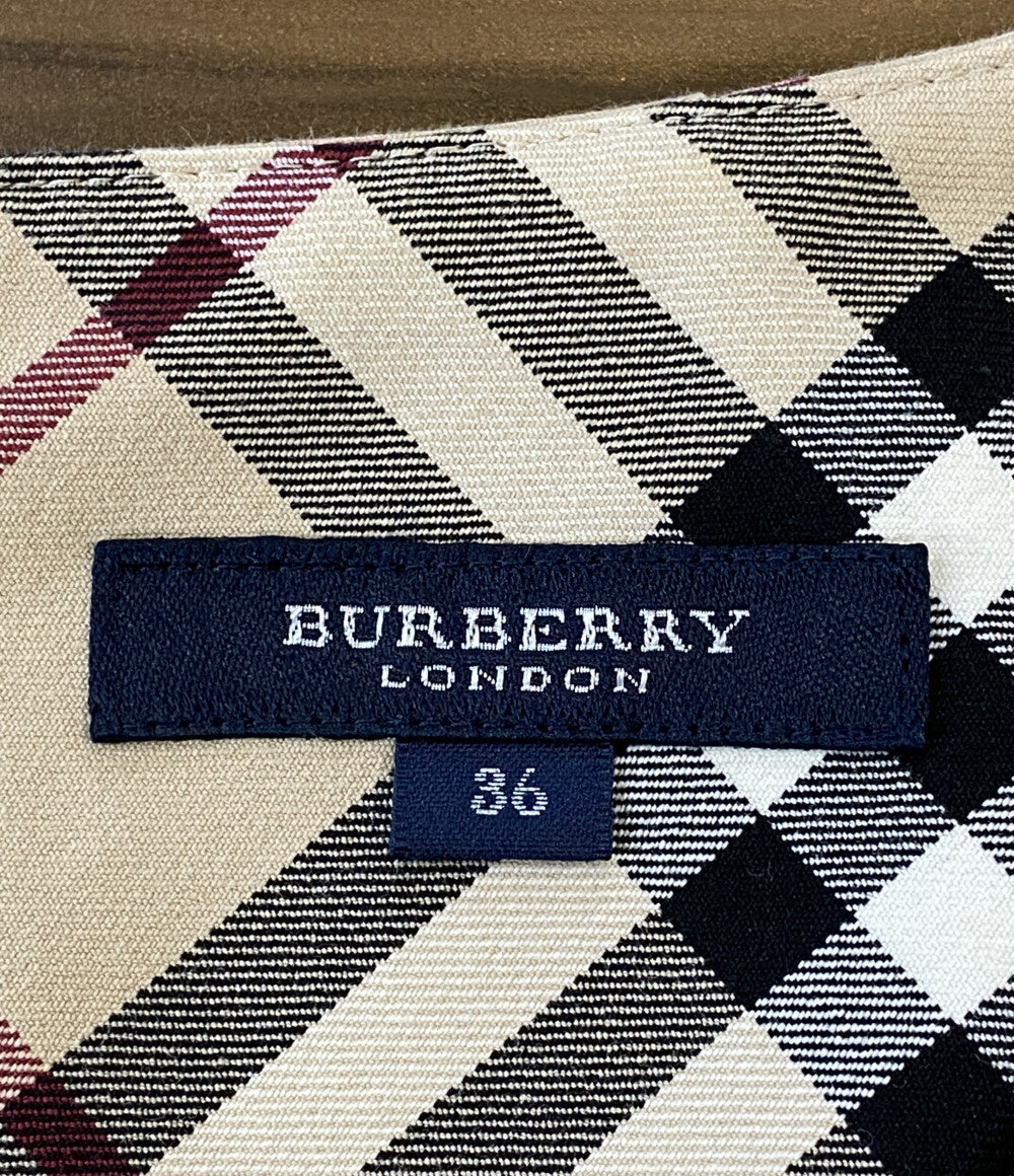 美品 BURBERRY London ノースリーブワンピース ノバチェック FMA39-020-14 レディース SIZE 36 バーバリーロンドン