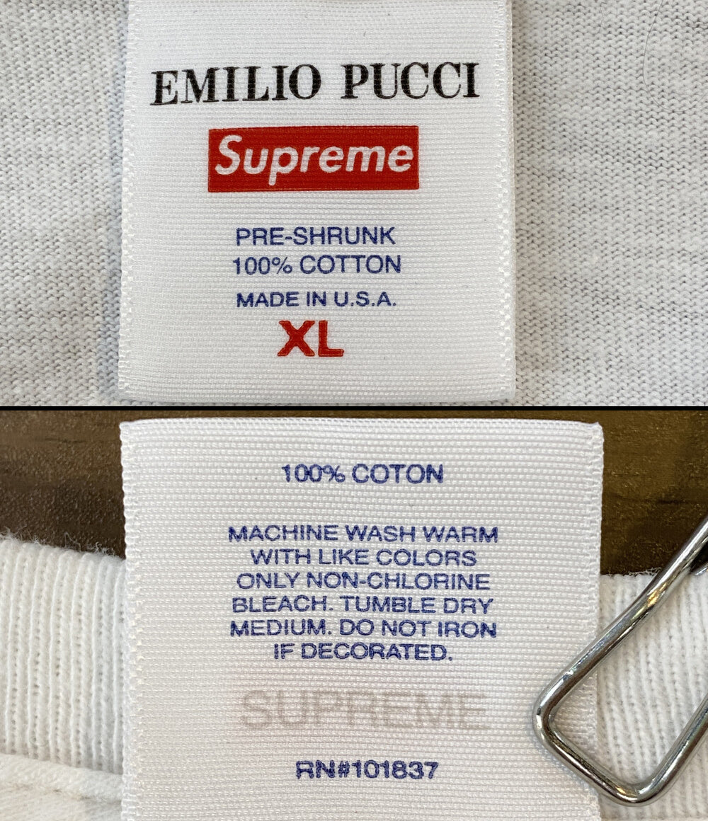 SupremeXEmilio pucci エミリオ・プッチ 半袖Ｔシャツ Box logo tee XL 21SS メンズ SIZE XL シュプリーム