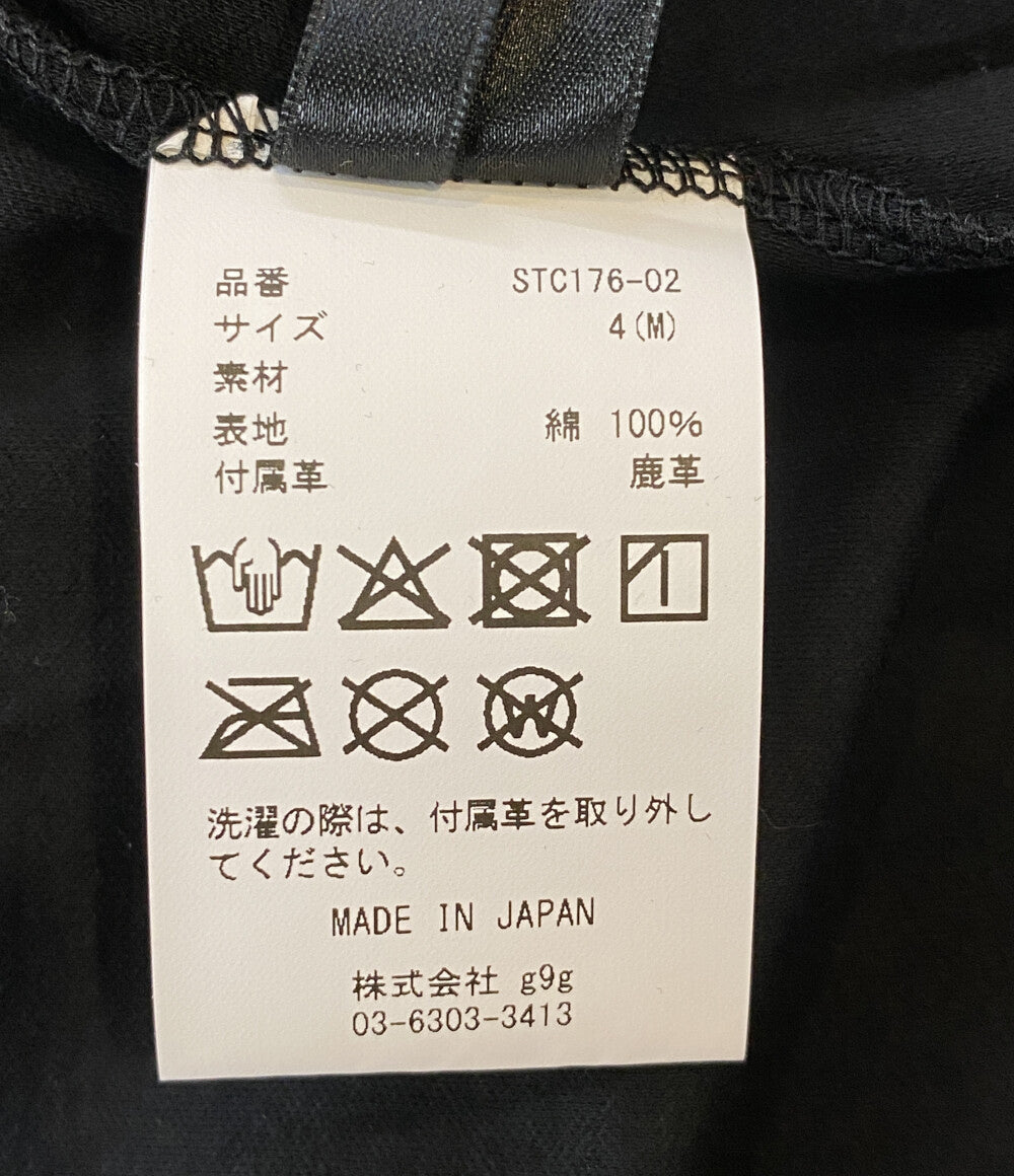 美品 STRUM ストラム 半袖Ｔシャツ ハイツイスト ダブル ジャージ ブラック STC176-02 メンズ SIZE 4（M)
