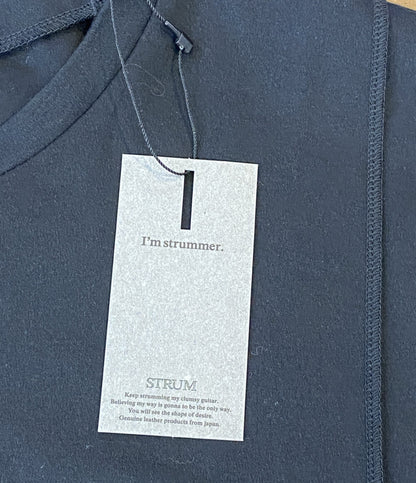 美品 STRUM ストラム 半袖Ｔシャツ ハイツイスト ダブル ジャージ ブラック STC176-02 メンズ SIZE 4（M)