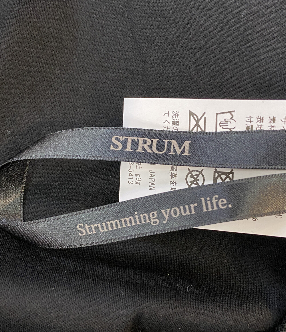 美品 STRUM ストラム 半袖Ｔシャツ ハイツイスト ダブル ジャージ ブラック STC176-02 メンズ SIZE 4（M)