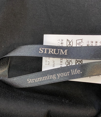 美品 STRUM ストラム 半袖Ｔシャツ ハイツイスト ダブル ジャージ ブラック STC176-02 メンズ SIZE 4（M)