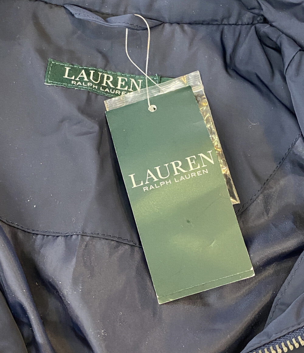 POLO RALPH LAUREN コート ポリエステル ネイビー 袖ゴムロゴ レディース SIZE S ポロ・ラルフローレン
