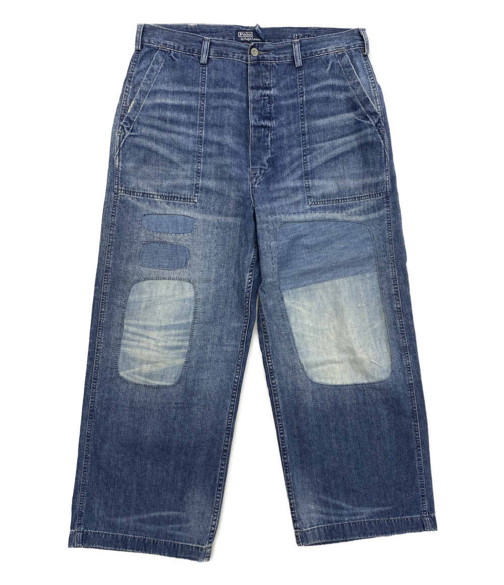 POLO RALPH LAUREN デニムパンツ Relaxed Fit Distressed Jean MILITARY メンズ SIZE 34/32 ポロ・ラルフローレン