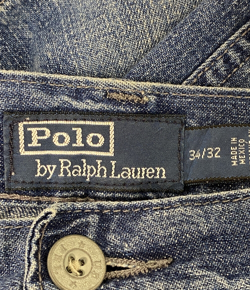 POLO RALPH LAUREN デニムパンツ Relaxed Fit Distressed Jean MILITARY メンズ SIZE 34/32 ポロ・ラルフローレン