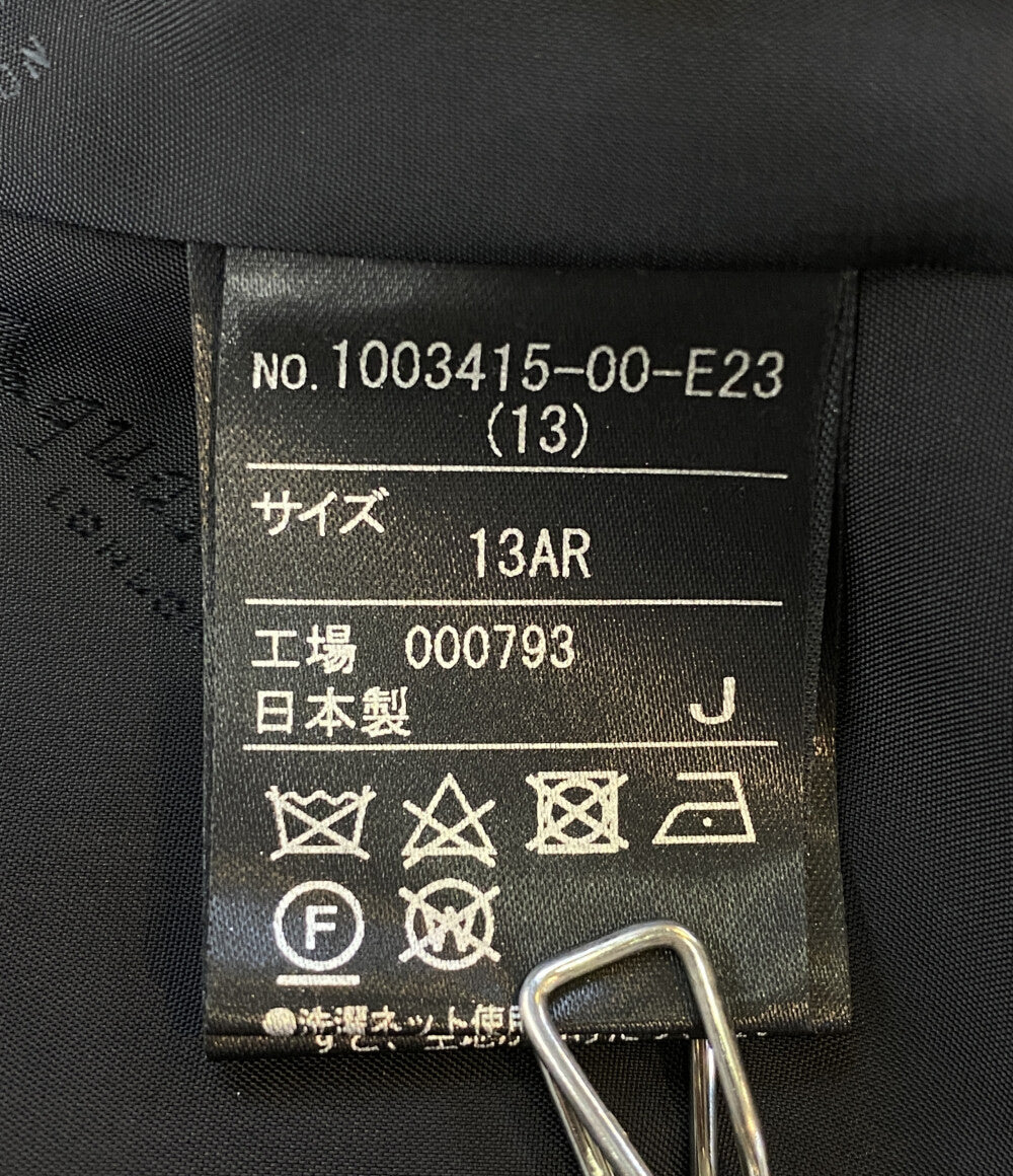 Aquascutum ジャケット ブラック 1003415-00-E23 日本製 へちま襟 レディース SIZE 13 アクアスキュータム