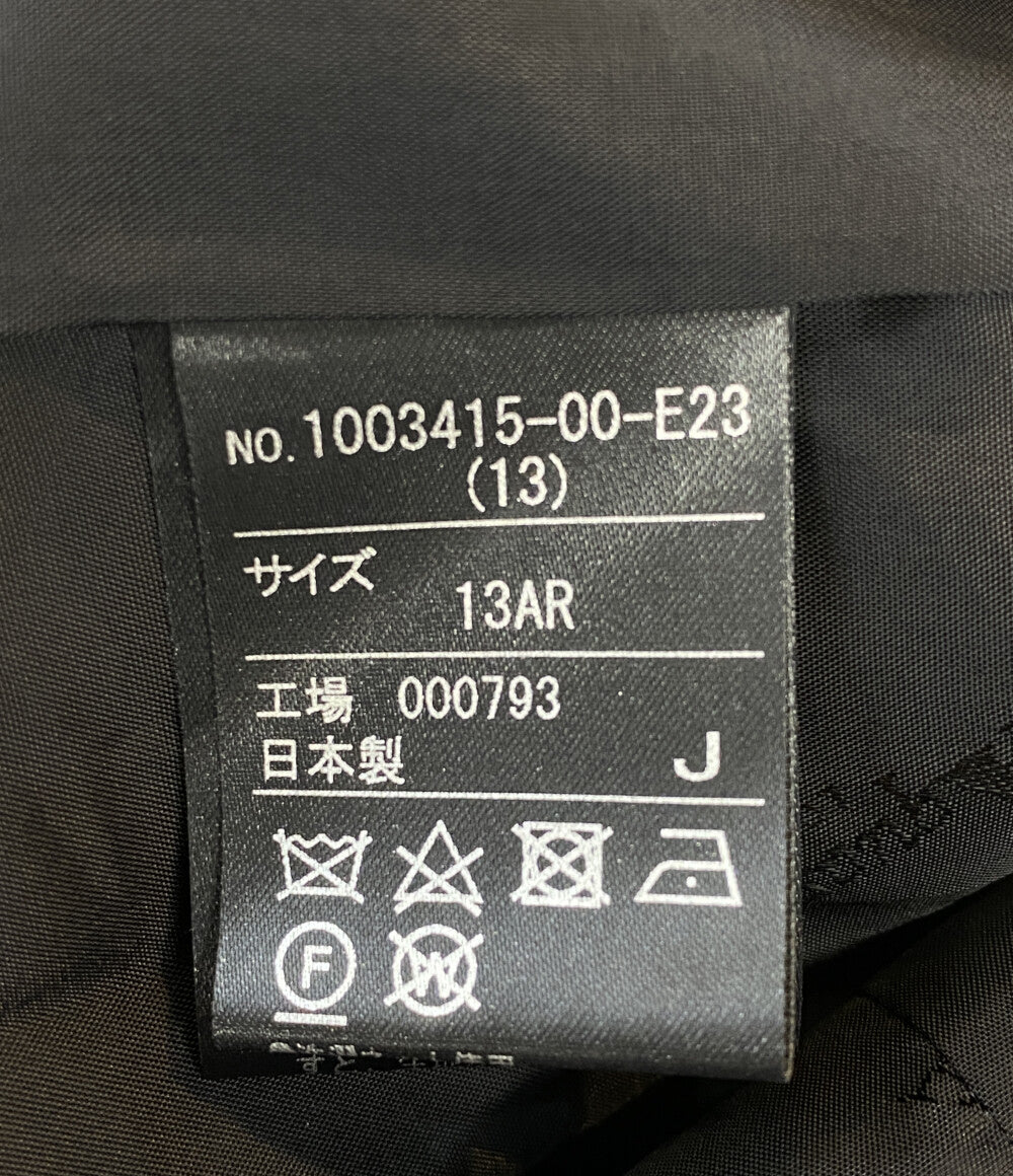 Aquascutum 長袖ワンピース ブラック 1003415-00-E23 日本製 レディース SIZE 13 アクアスキュータム